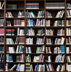 books, bookshelf, library